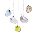 Люстра линейная с 5-ю разноцветными стеклянными плафонами Kaleido варинант исполнения - 1 | Loft Concept в Воронеже