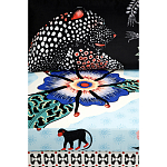 Большой Трехместный Диван с цветным принтом Qalakabusha Large Sofa варинант исполнения - 7 | Loft Concept в Воронеже