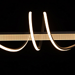 Люстра линейная черного цвета с волнообразным металлическим элементом Luke Lampco Tracer Lamp варинант исполнения - 5 | Loft Concept в Воронеже