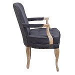 Кресло Aubrey Classical Armchair dark grey velour варинант исполнения - 2 | Loft Concept в Воронеже