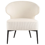 Современное мягкое кресло на металлических ножках Rakush Milk варинант исполнения - 2 | Loft Concept в Воронеже