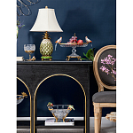 Чаша из прозрачного стекла с фигурками разноцветных попугаев на ободке 38 Eden Garden варинант исполнения - 5 | Loft Concept в Воронеже