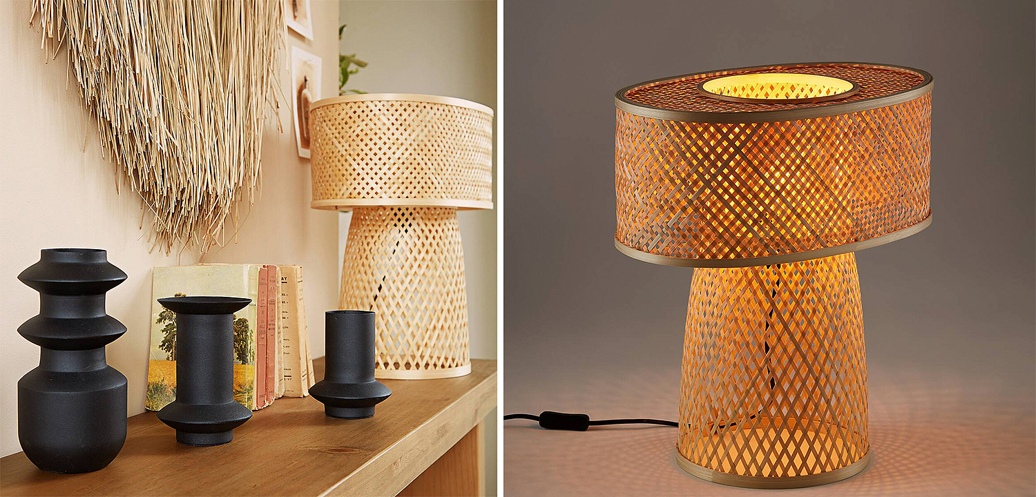 Настольная лампа Maren Wicker Table lamp Настольная лампа Maren Wicker Table lamp - Loft-Concept в Воронеже