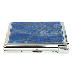 Портсигар с газовой зажигалкой из натурального камня Лазурит Stone Cigarettes Cases варинант исполнения - 10 | Loft Concept в Воронеже