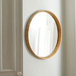 Зеркало круглое в раме из ротанга Wickerwork варинант исполнения - 1 | Loft Concept в Воронеже