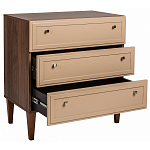 Комод бежевый из массива бука с 3-мя ящиками Wenge Light варинант исполнения - 3 | Loft Concept в Воронеже