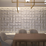 Гипсовая 3D панель с принтографией PM-26 варинант исполнения - 1 | Loft Concept в Воронеже