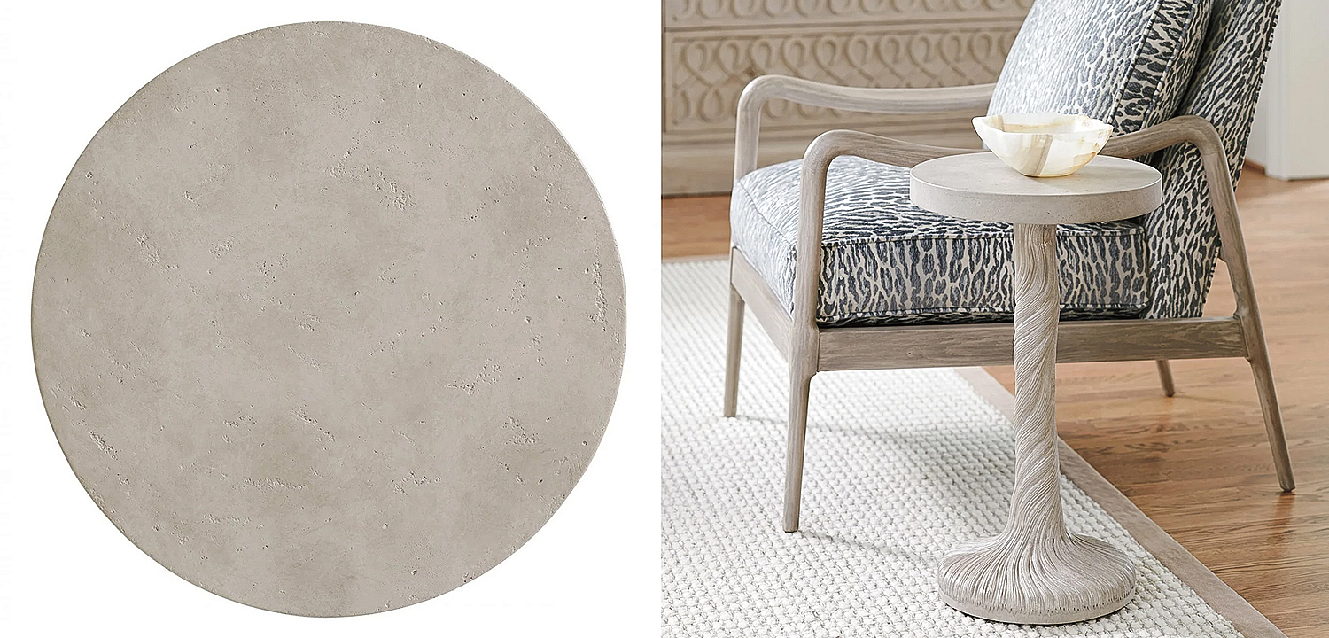 Приставной стол Barclay Butera Malibu Saddle Peak Round Accent Table Приставной стол Barclay Butera Malibu Saddle Peak Round Accent Table - Loft-Concept в Воронеже