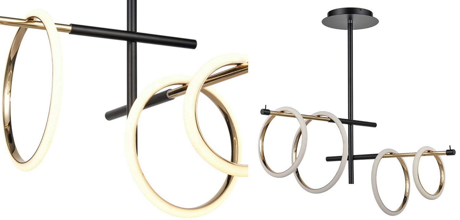 Люстра Jessenia Rings Chandelier 4 Люстра Jessenia Rings Chandelier 4 - Loft-Concept в Воронеже