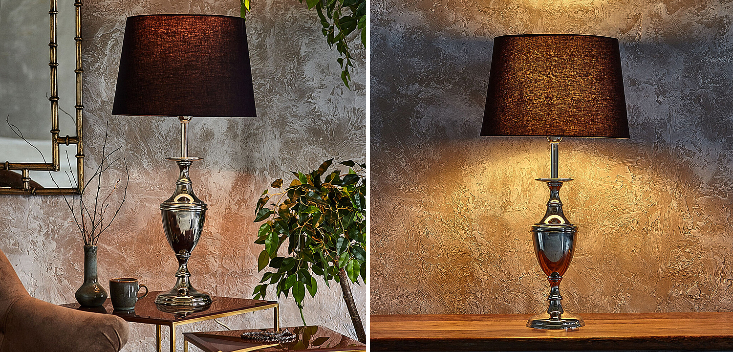 Настольная лампа с абажуром Blake Lampshade Table Lamp Настольная лампа с абажуром Blake Lampshade Table Lamp - Loft-Concept в Воронеже