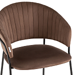 Стул в велюре коричневого цвета Horizon варинант исполнения - 6 | Loft Concept в Воронеже