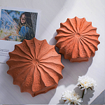 Ваза керамическая в виде круглой терракотовой морской раковины Galapagos варинант исполнения - 5 | Loft Concept в Воронеже