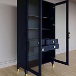 Дизайнерский шкаф витрина Elsa Dreams Blue с 4-мя ящиками варинант исполнения - 7 | Loft Concept в Воронеже