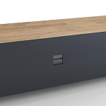 ТВ-тумба из металла и столешницей из массива дуба Metal Wood TV-Stand варинант исполнения - 4 | Loft Concept в Воронеже