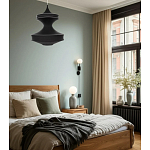 Подвесной вязаный черный светильник «Моника» варинант исполнения - 4 | Loft Concept в Воронеже