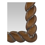 Зеркало с текстурной рамой из натурального дерева  Pine Wall Mirror варинант исполнения - 3 | Loft Concept в Воронеже