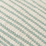 Чехол на подушку мятного цвета с бахромой и объемным узором Ethnic mix варинант исполнения - 2 | Loft Concept в Воронеже