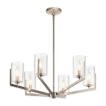 Люстра с 6-ю прозрачными цилиндрическими плафонами Kichler варинант исполнения - 10 | Loft Concept в Воронеже