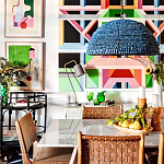 Люстра с плафоном в виде купола синяя Wooden Beads Chandelier Blue варинант исполнения - 2 | Loft Concept в Воронеже