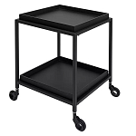 Тумба чёрная на колёсах Cabinet on Wheels варинант исполнения - 2 | Loft Concept в Воронеже