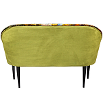 Диван двухместный из натурального бука с цветочным принтом Impressionism in Art варинант исполнения - 2 | Loft Concept в Воронеже