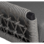 Диван двухместный уличный темно-серый Street Bliss варинант исполнения - 2 | Loft Concept в Воронеже