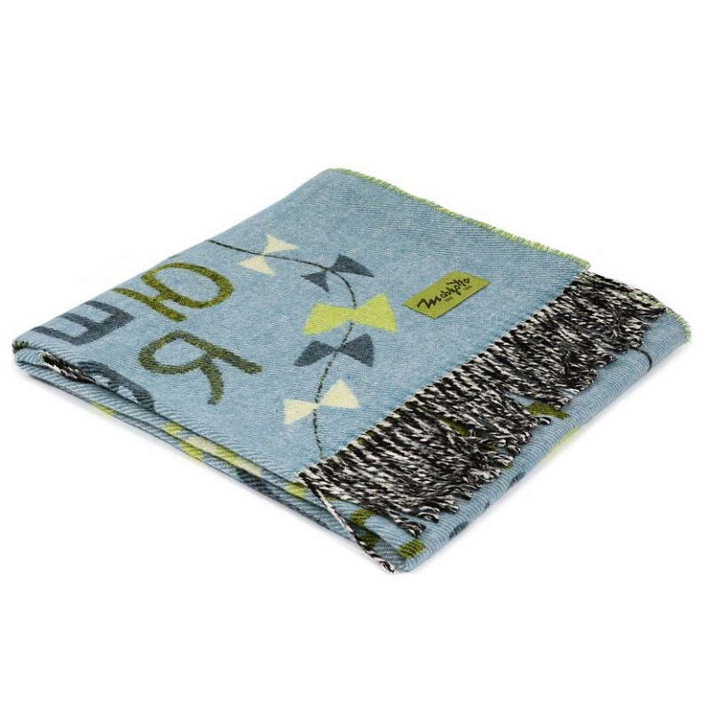 Плед ALP 1 Marzotto Серо-голубой в Воронеже | Loft Concept 