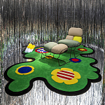 Дизайнерский ковер с цветами Poltronova Tappeto Prato Rug варинант исполнения - 3 | Loft Concept в Воронеже