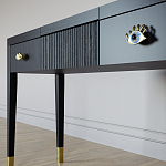 Туалетный стол - Трельяж Elsa Dreams Black 120 см варинант исполнения - 3 | Loft Concept в Воронеже