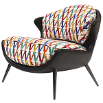 Кресло с цветным принтом Colorful Print Armchair варинант исполнения - 1 | Loft Concept в Воронеже