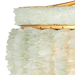 Подвесной светильник с каскадом из стеклянных декоративных элементов на золотом каркасе Shining Sea Glass варинант исполнения - 1 | Loft Concept в Воронеже