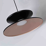 Бра черного цвета с двойным абажуром в форме конусов Obsidian Touch варинант исполнения - 2 | Loft Concept в Воронеже