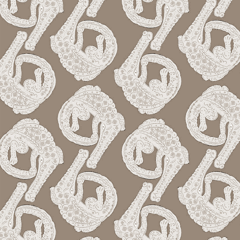 Мебельная ткань Velour Crocodiles Gray-Beige Велюр N 1140 Серо-бежевый в Воронеже | Loft Concept 