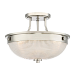 Потолочный светильник со стеклянным плафоном в виде купола Quoizel варинант исполнения - 1 | Loft Concept в Воронеже