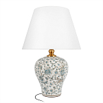Настольная лампа с цветочной росписью Lamp Flower Painting варинант исполнения - 1 | Loft Concept в Воронеже