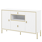 Консоль белая с двумя дверцами и ящиками Antique Order варинант исполнения - 1 | Loft Concept в Воронеже