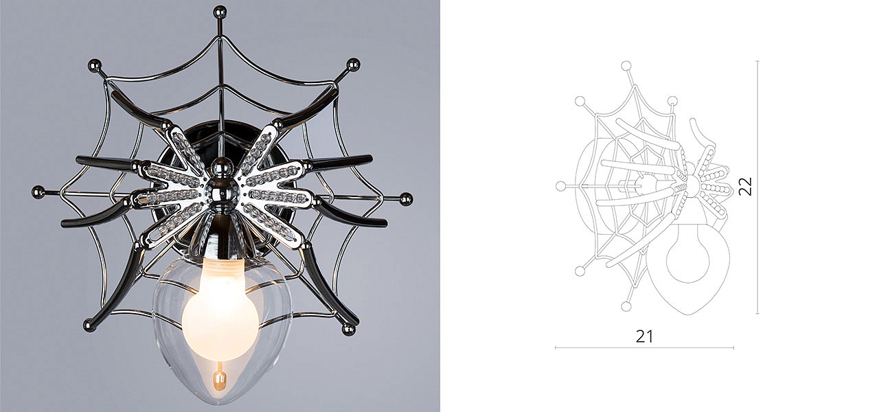 Бра Паук с паутиной Spiders lamp Бра Паук с паутиной Spiders lamp - Loft-Concept в Воронеже