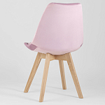 Стул с мягким велюровым сиденьем Arvika Pink варинант исполнения - 5 | Loft Concept в Воронеже