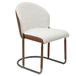 Стул мягкий с обивкой из рогожки и экокожи Contrasting Performance варинант исполнения - 5 | Loft Concept в Воронеже