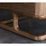 Прикроватный деревянный столик с 2-мя ящиками Moon Walnut Furniture варинант исполнения - 6 | Loft Concept в Воронеже