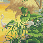 Обои ручная роспись Le Brésil Special Colourway варинант исполнения - 2 | Loft Concept в Воронеже