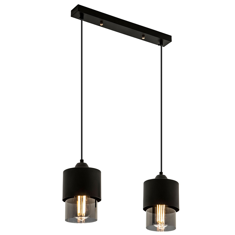 Подвесной светильник с 2-мя плафонами из дымчатого стекла Volta Flos Duo Hanging Lamp Дымчатый (Smoke) Черный Подвесной светильник с 2-мя плафонами из дымчатого стекла Volta Flos Duo Hanging Lamp Дымчатый (Smoke) Черный в Воронеже | Loft Concept