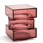 Стол журнальный в форме кубов Acrylic Furniture Lumina Crimson Clarity варинант исполнения - 1 | Loft Concept в Воронеже