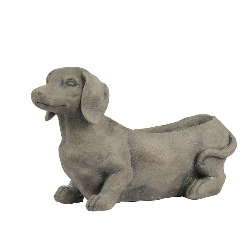 Кашпо The smiling dachshund Серый Кашпо The smiling dachshund Серый в Воронеже | Loft Concept