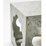 Приставной столик с перламутром Bone Inlay Side Table Floral Design варинант исполнения - 3 | Loft Concept в Воронеже