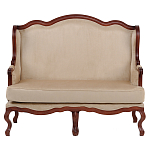 Диван двухместный из натурального бука бежевый Solid Luxury варинант исполнения - 1 | Loft Concept в Воронеже