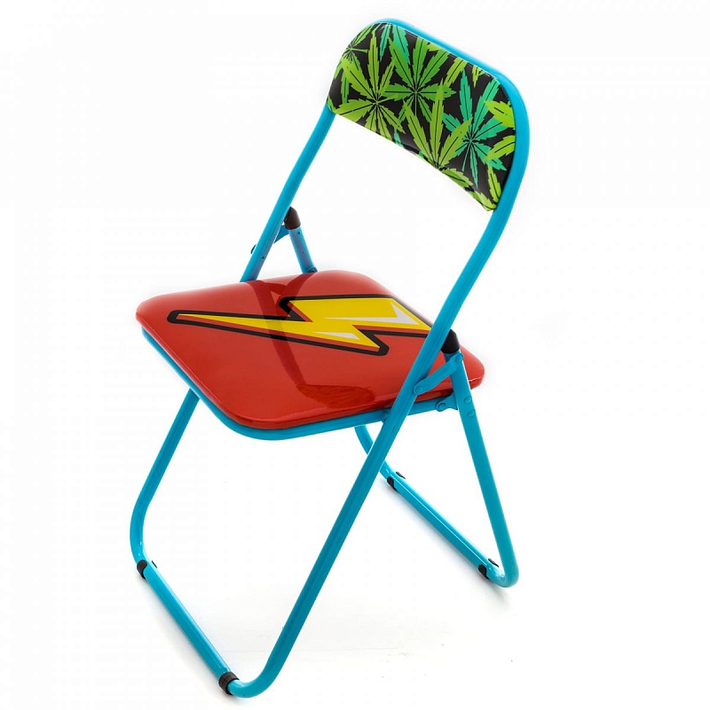 Стул Seletti Folding Chair Flash Мульти Голубой в Воронеже | Loft Concept 