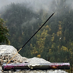 Подставка под благовония из эпоксидной смолы с цветами прямоугольная черная Epoxy Flowers Incense Stand Black варинант исполнения - 3 | Loft Concept в Воронеже