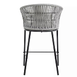 Стул барный с декоративным плетением на спинке и подлокотниках Chair Weave варинант исполнения - 4 | Loft Concept в Воронеже