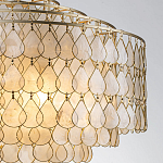 Люстра многоярусная с декором из натуральной морской ракушки Iridescent Light варинант исполнения - 4 | Loft Concept в Воронеже